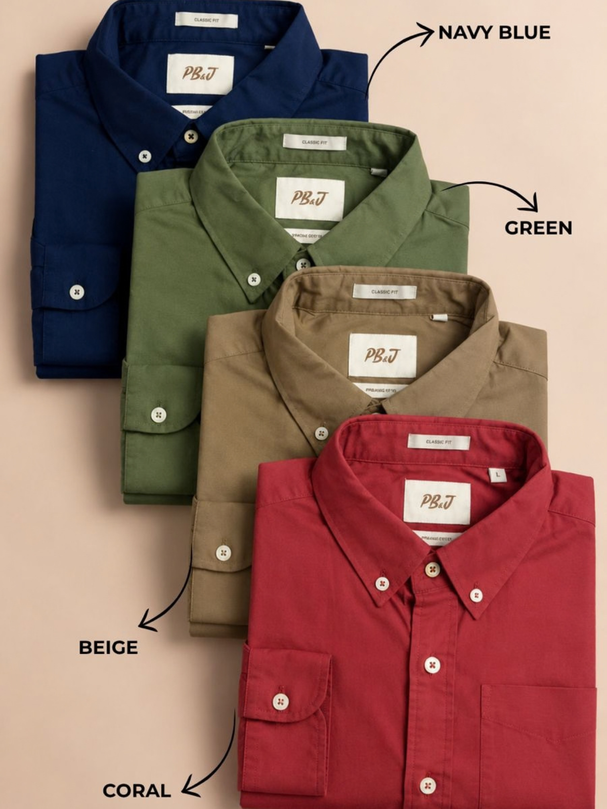 AUXOR - Regular Fit Oxford Cotton Shirt