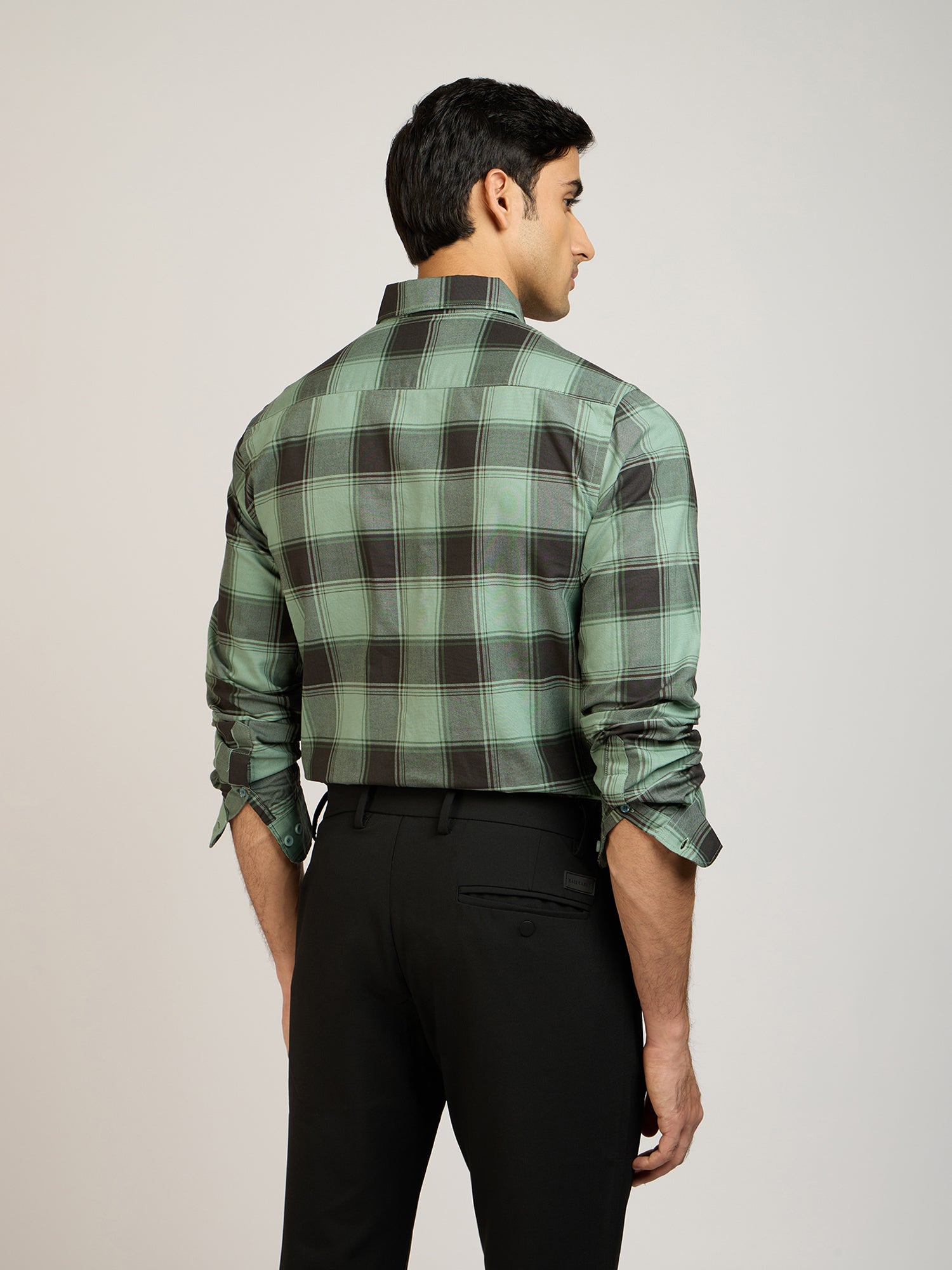 Oxford Checks Green Shirt