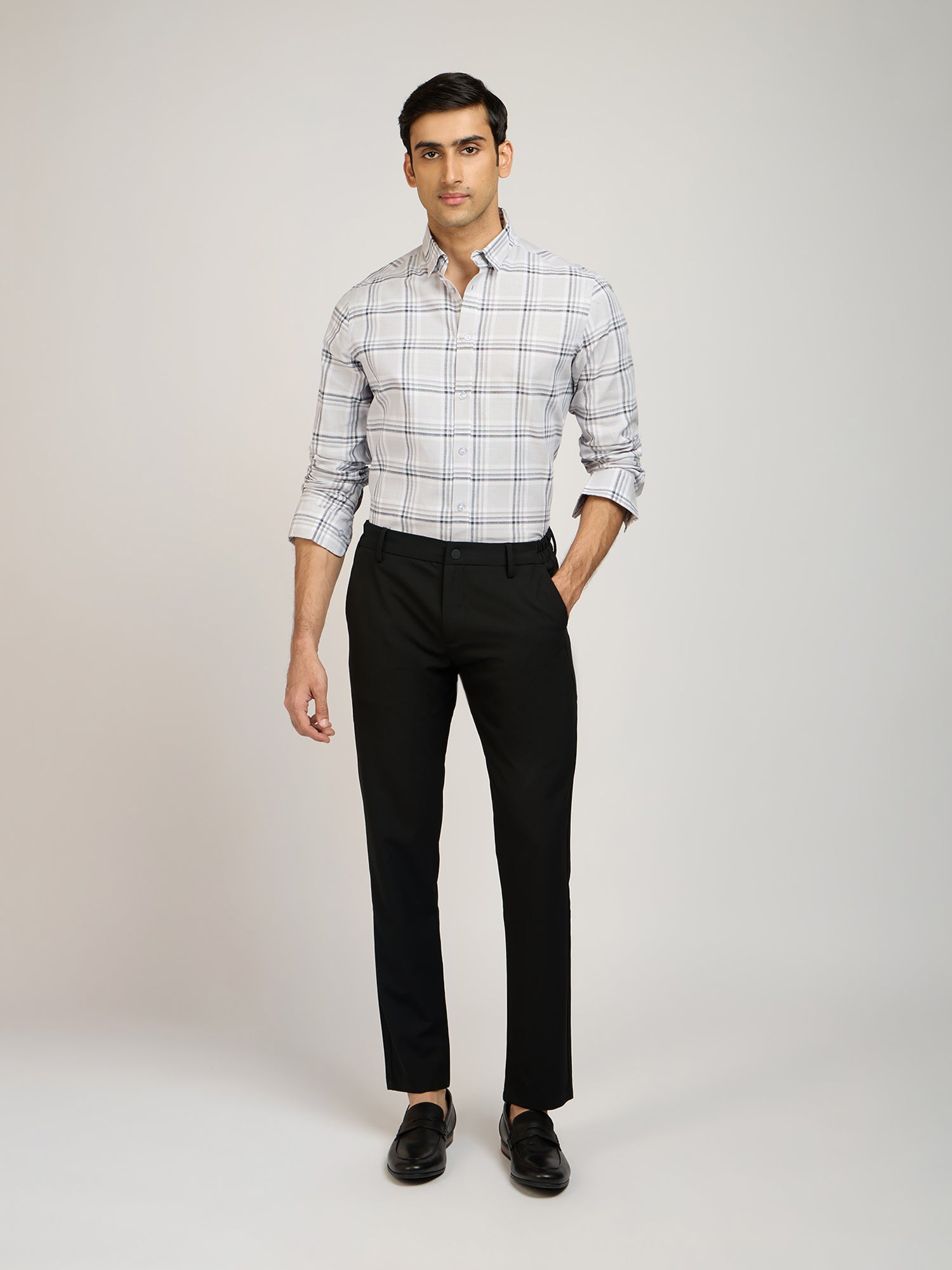 Jute Slub Check Shirt