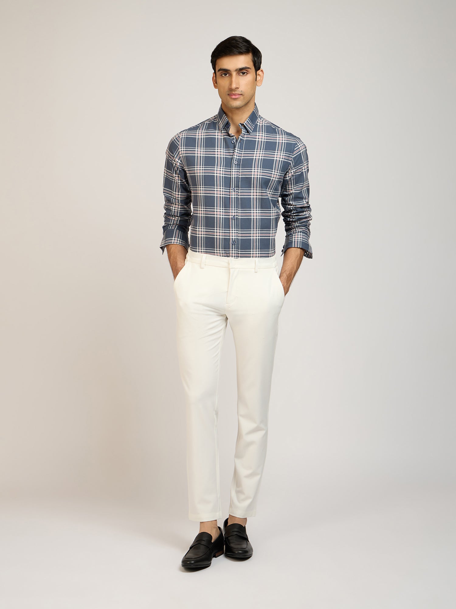 Oxford Check Grey Shirt