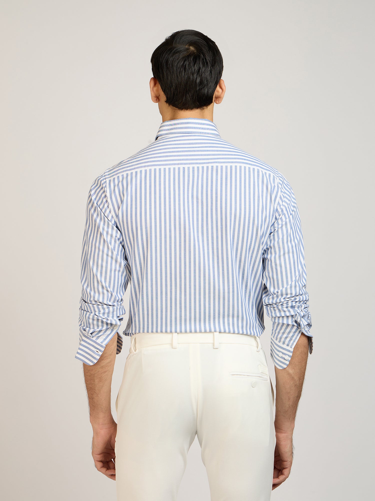 Cotton Stretch Stripe Shirt