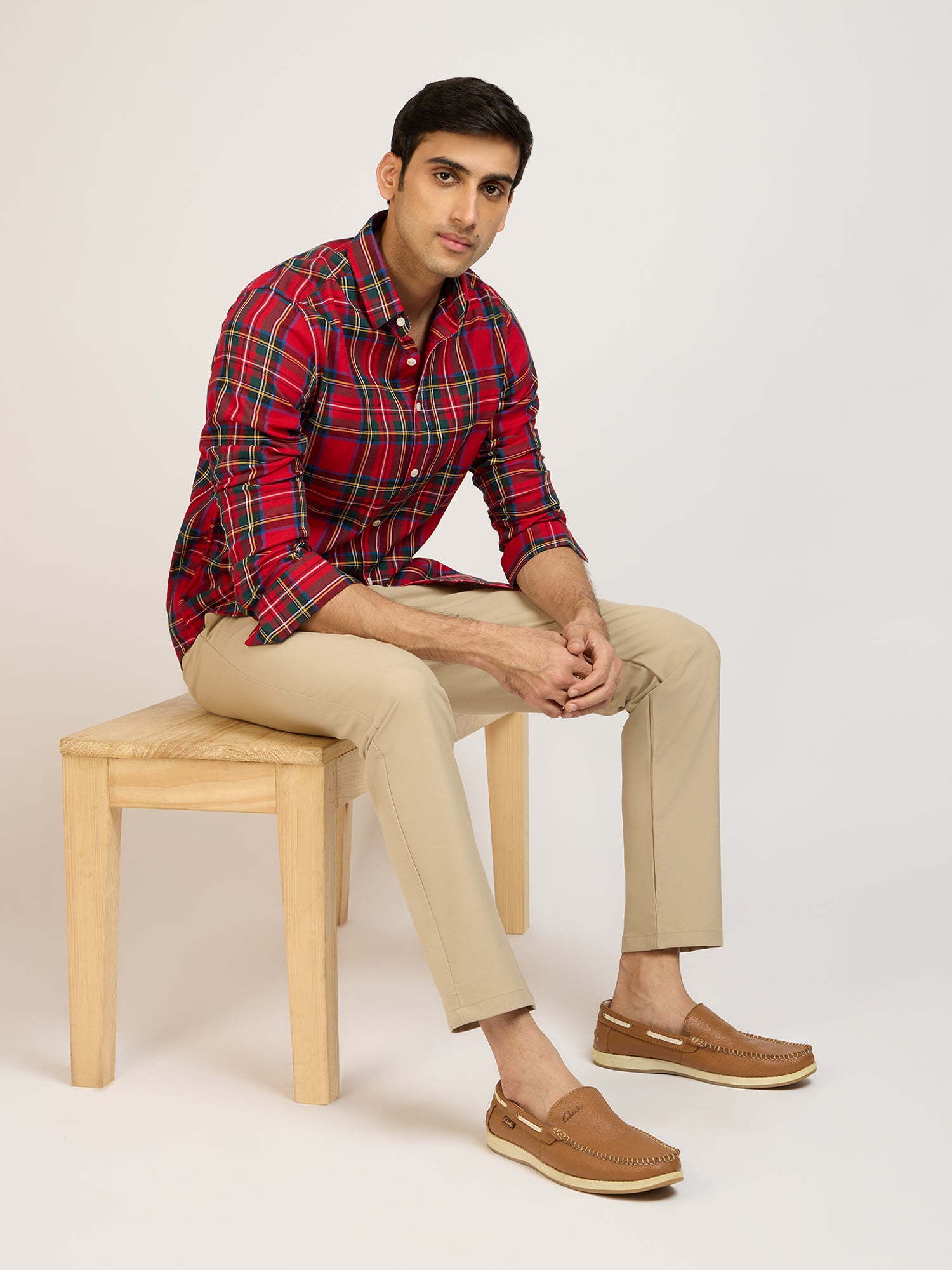 Cotton Check Multicolored Shirt