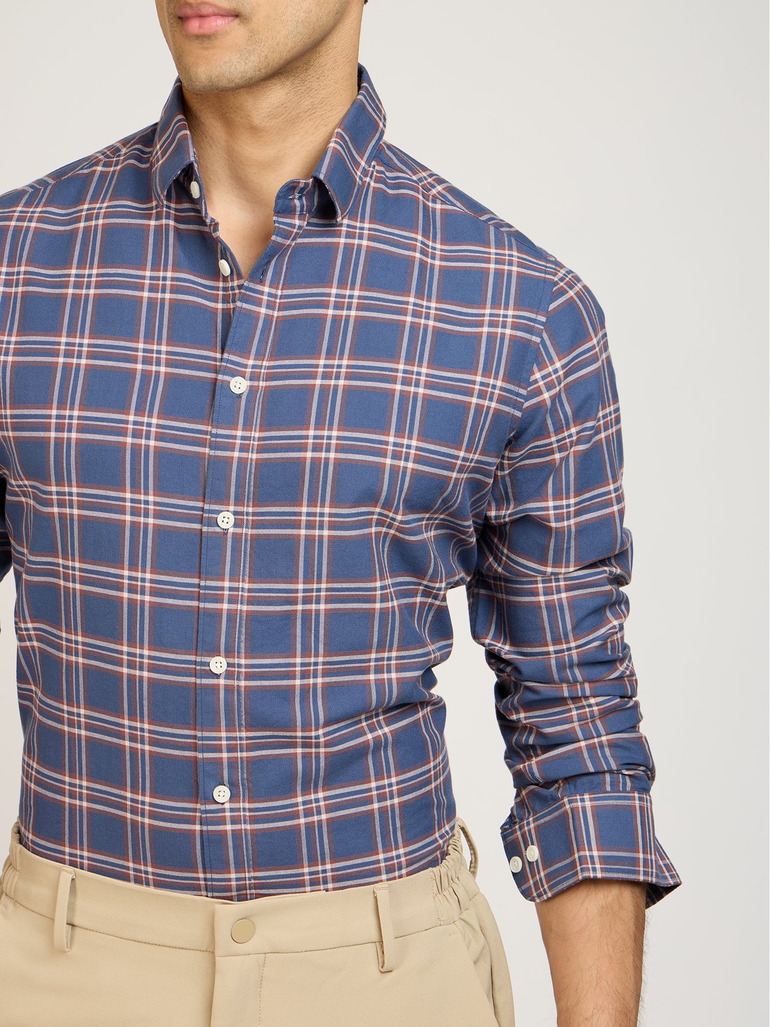 Celestial Checks Blue Shirt