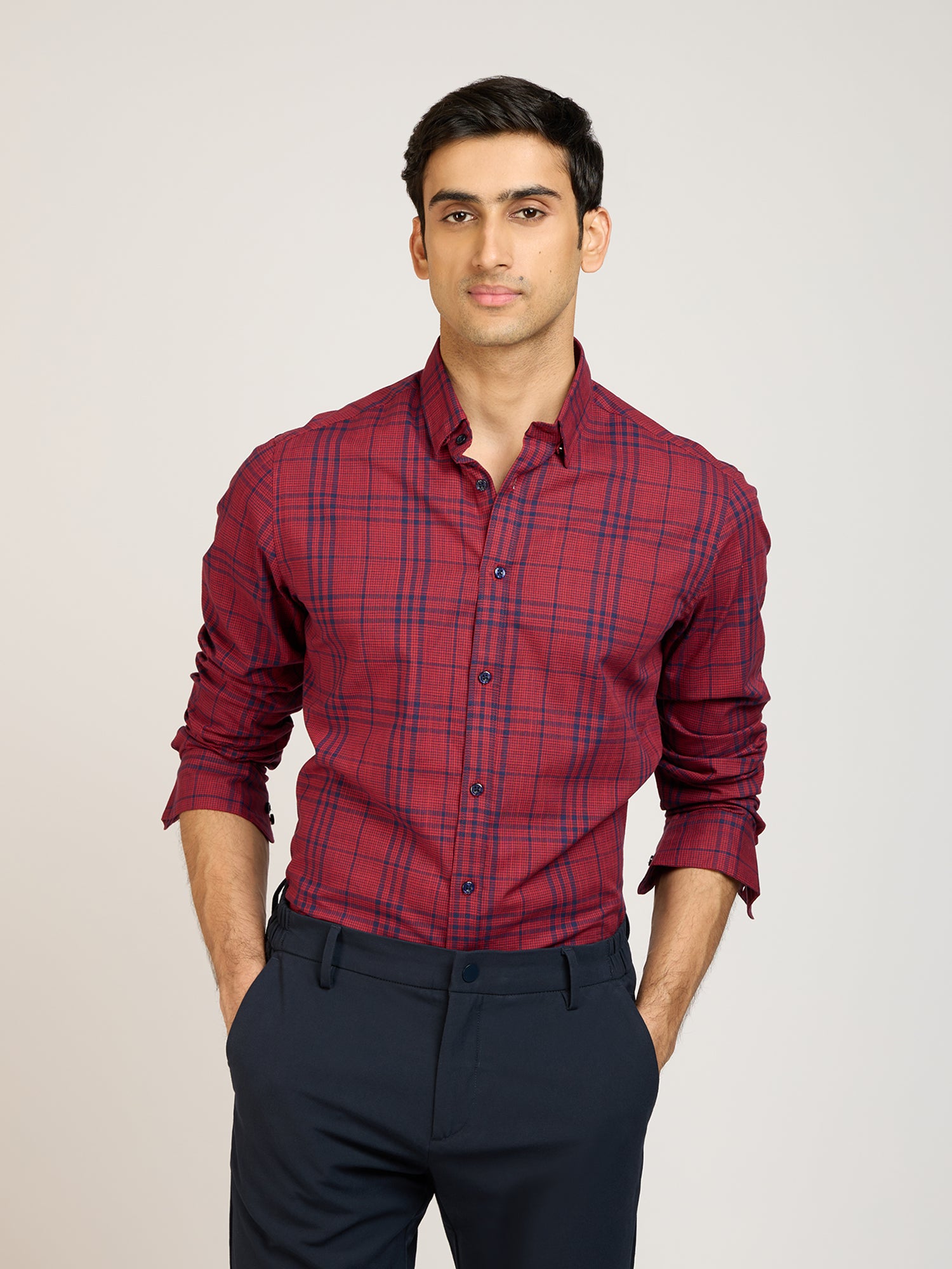 Chambray Check Shirt