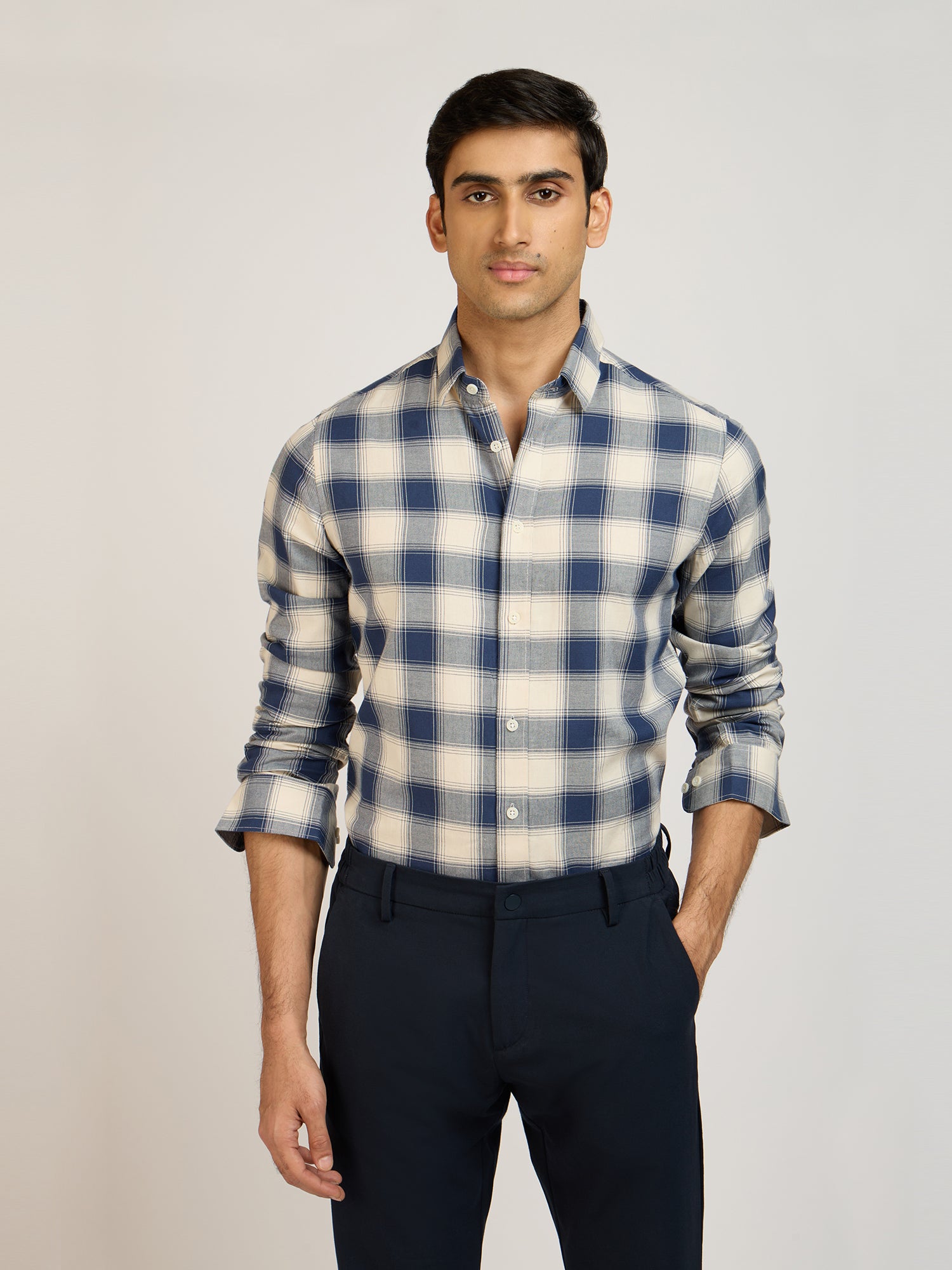 Plaiderie Blue Check Shirt
