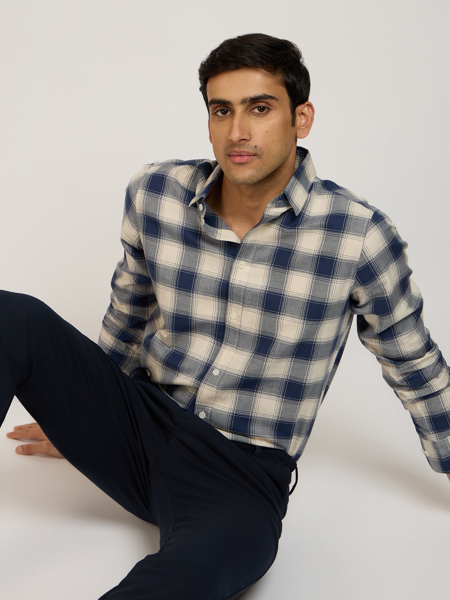 Plaiderie Blue Check Shirt