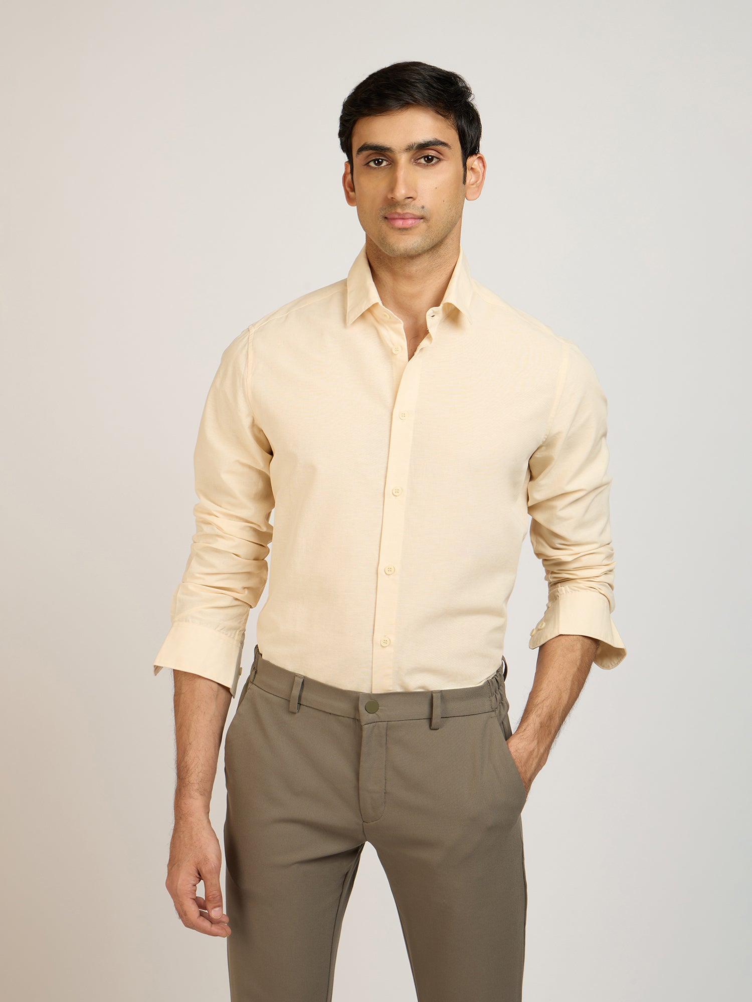 Jute Cotton Plain Shirt