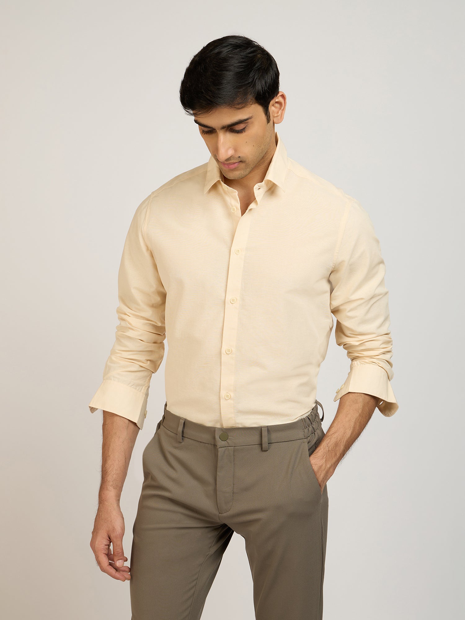 Jute Cotton Plain Shirt