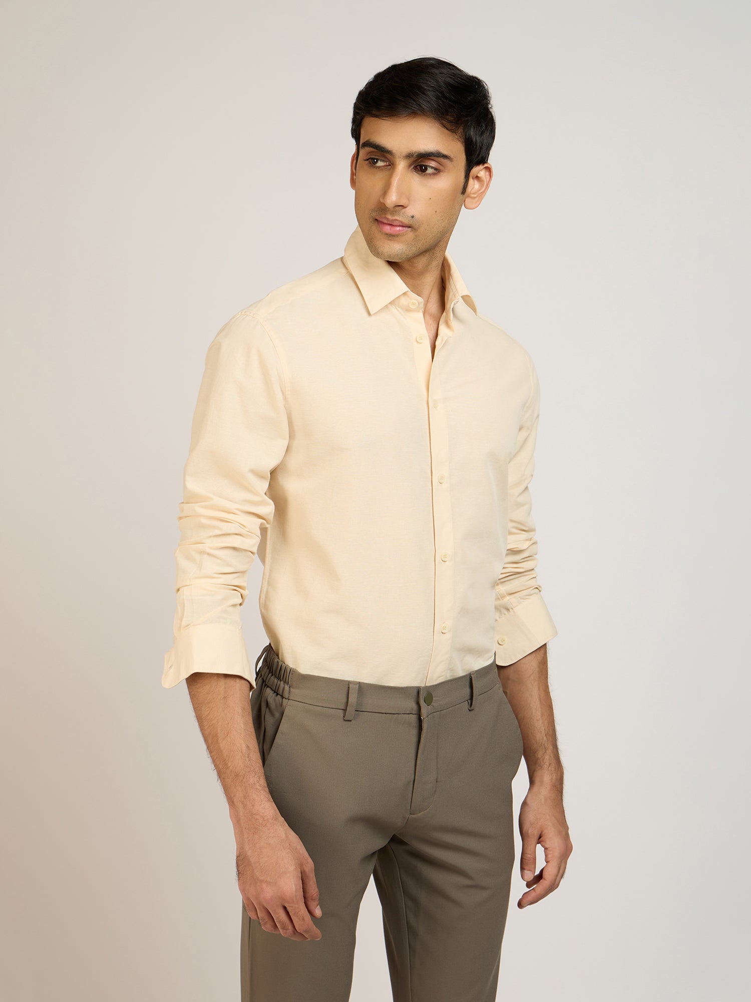 Jute Cotton Plain Shirt