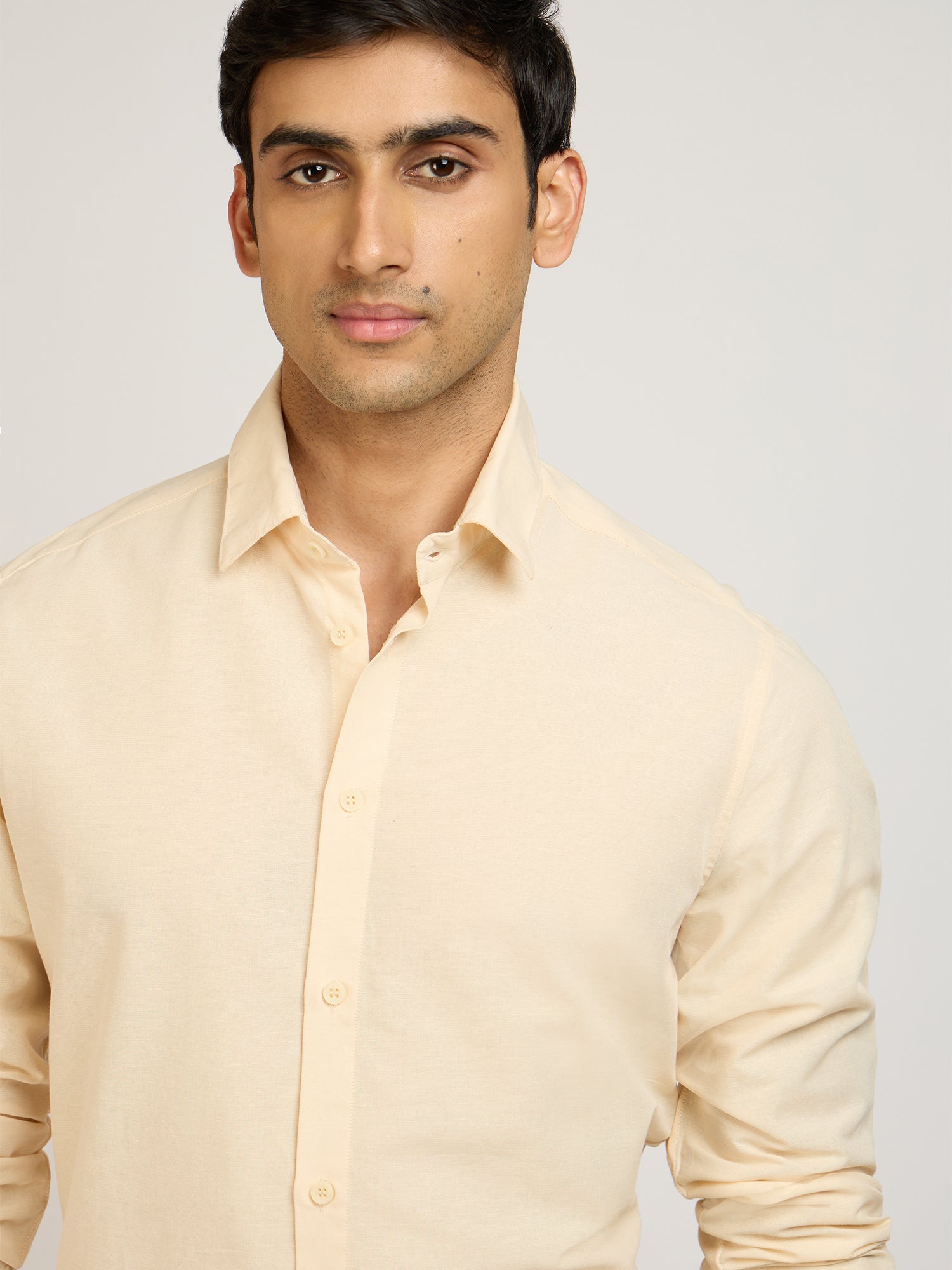 Jute Cotton Plain Shirt