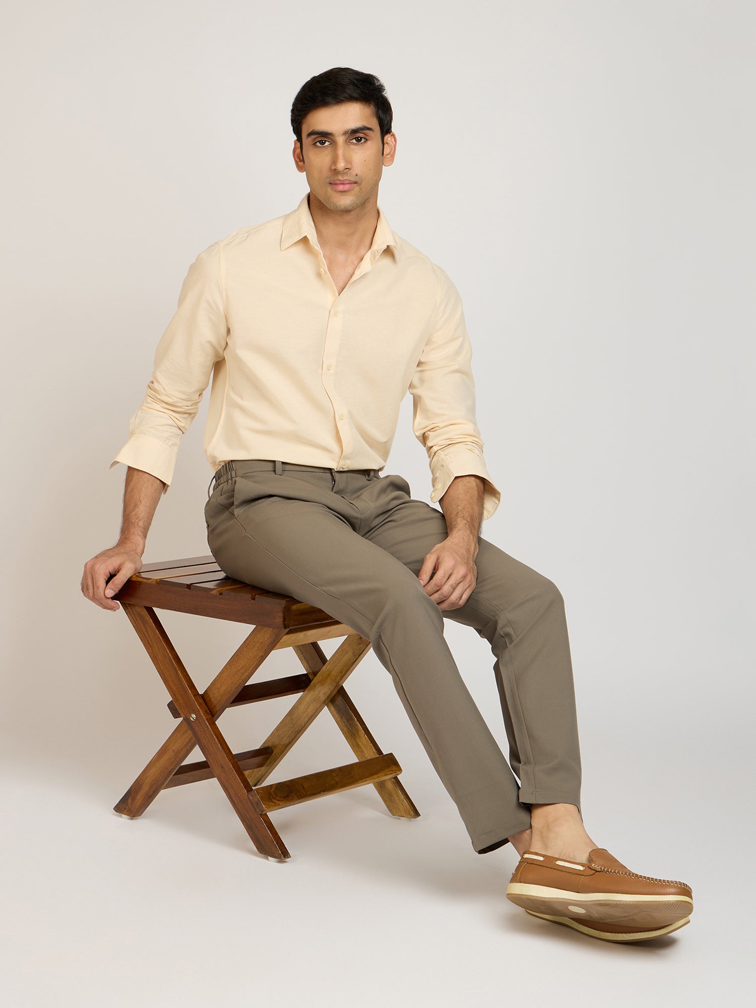 Jute Cotton Plain Shirt