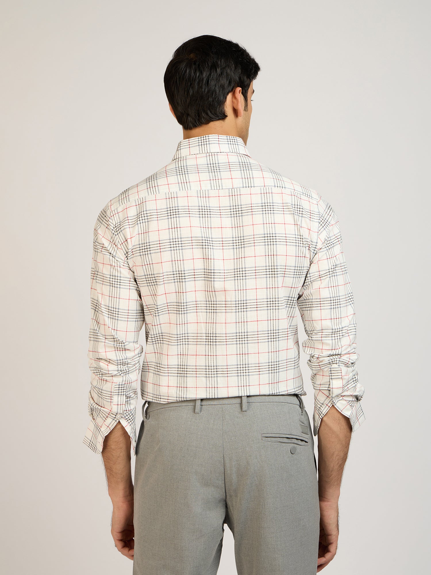 Cotton Slub Check Shirt