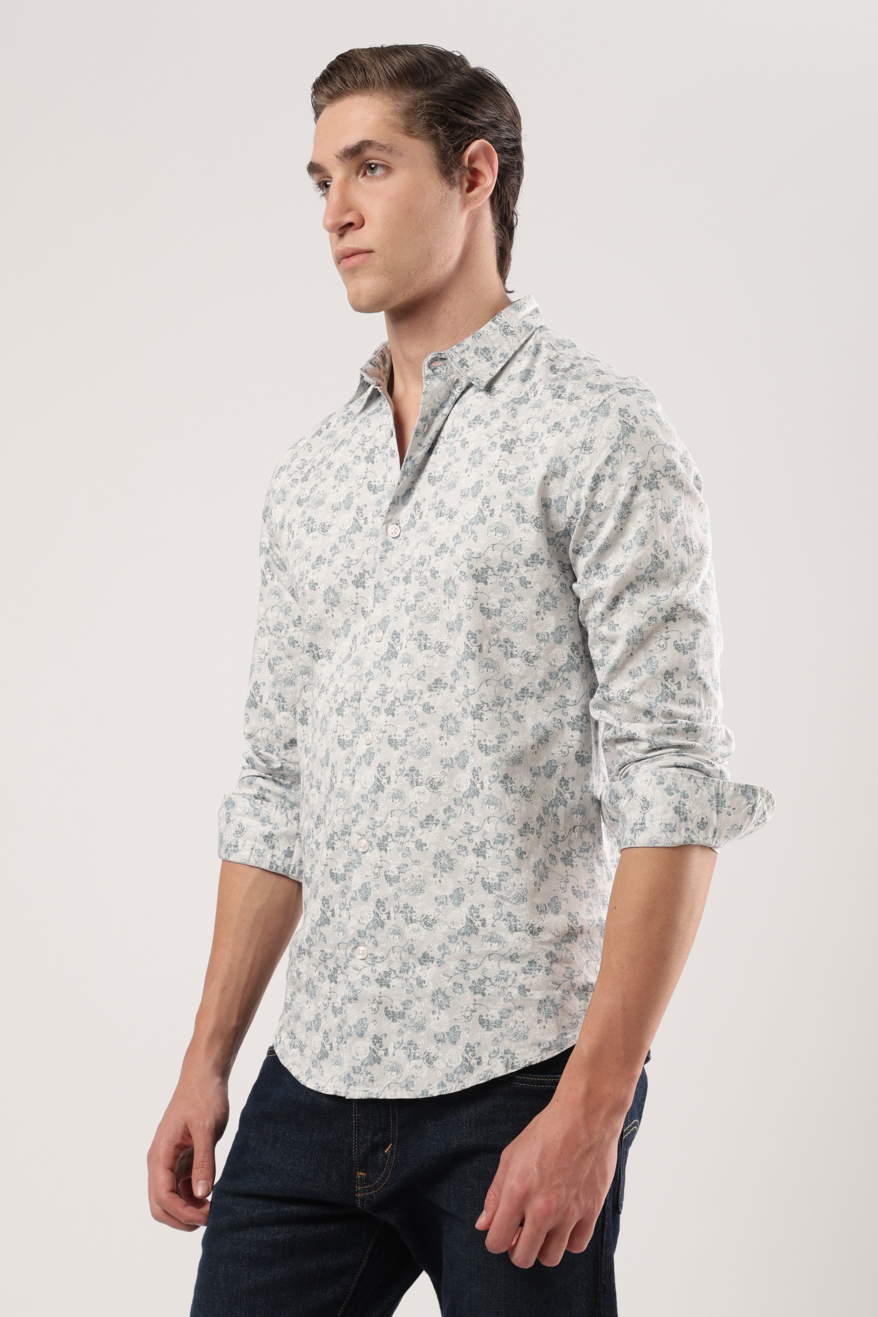 Icy Flora Impression Shirt