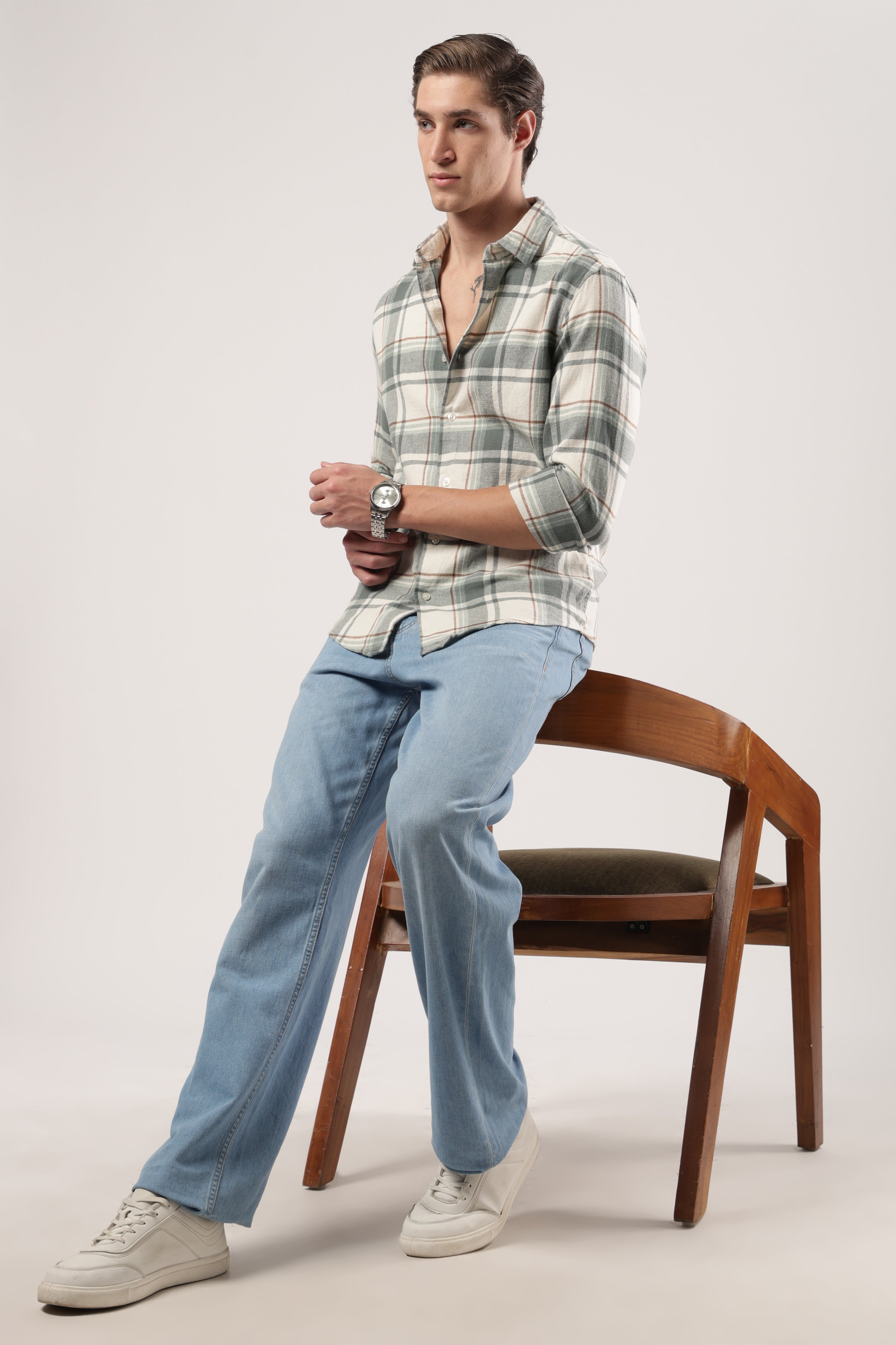 Highland Teal Checks Shirt