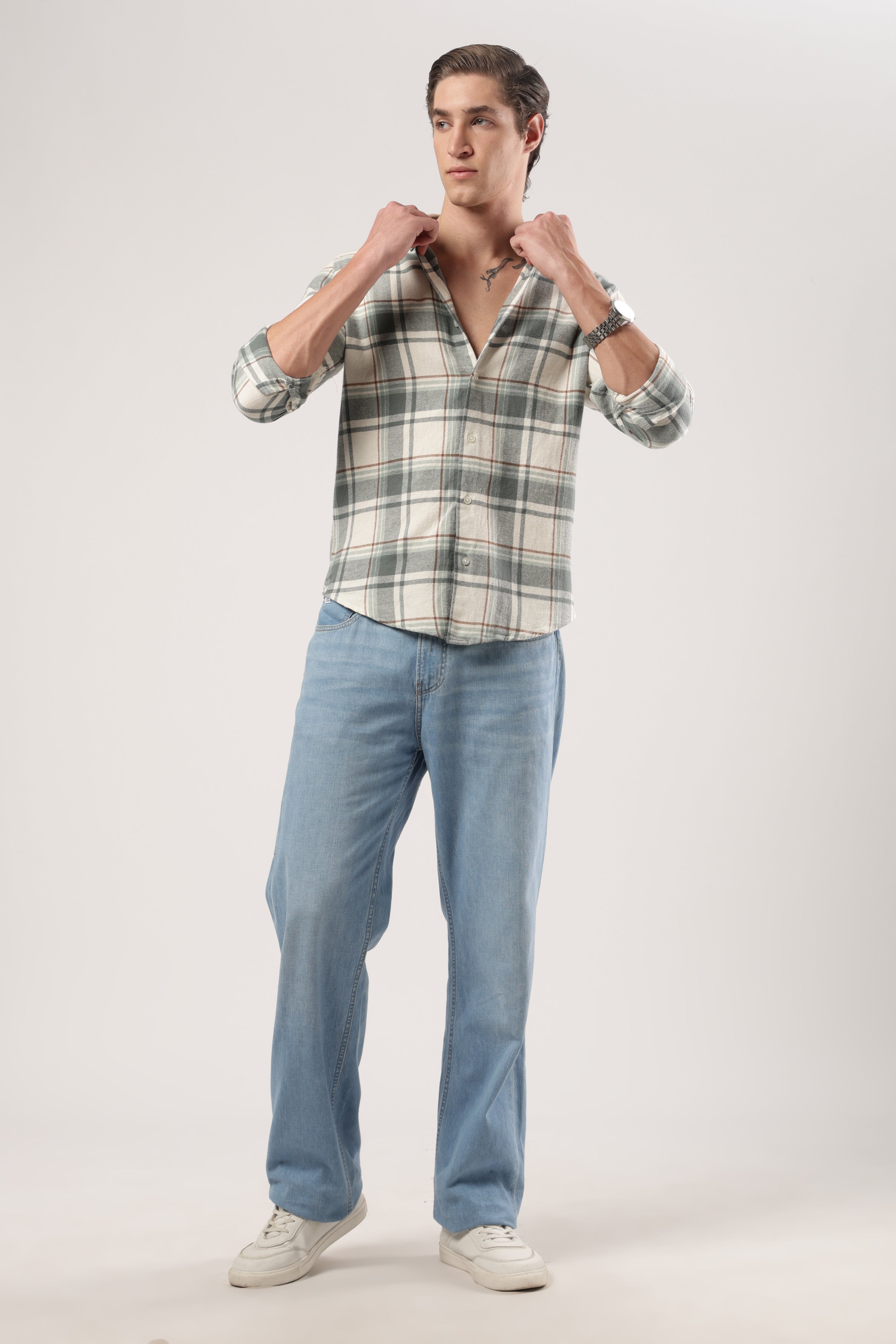 Highland Teal Checks Shirt