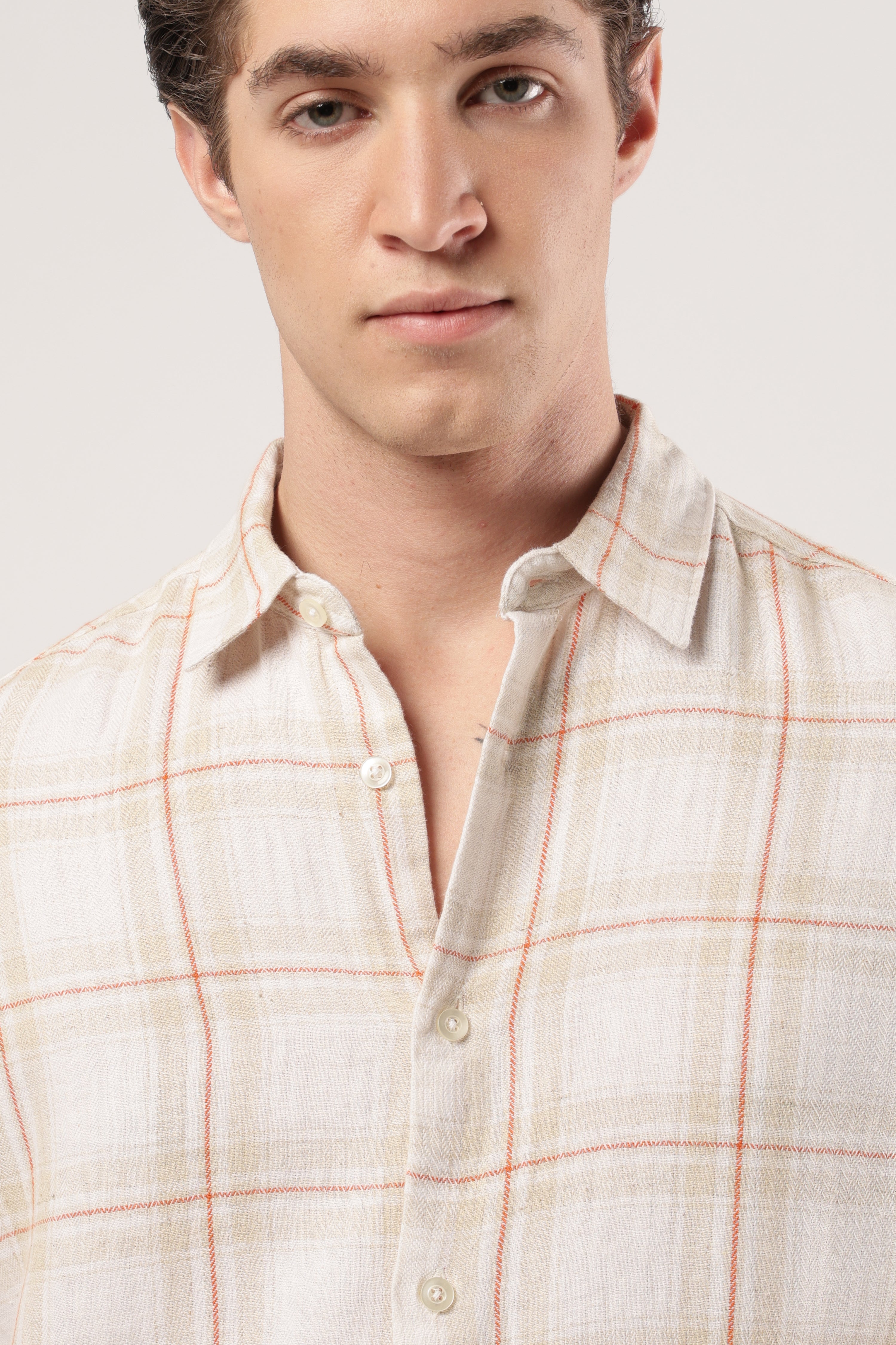 Autumn Amber Checks Shirt