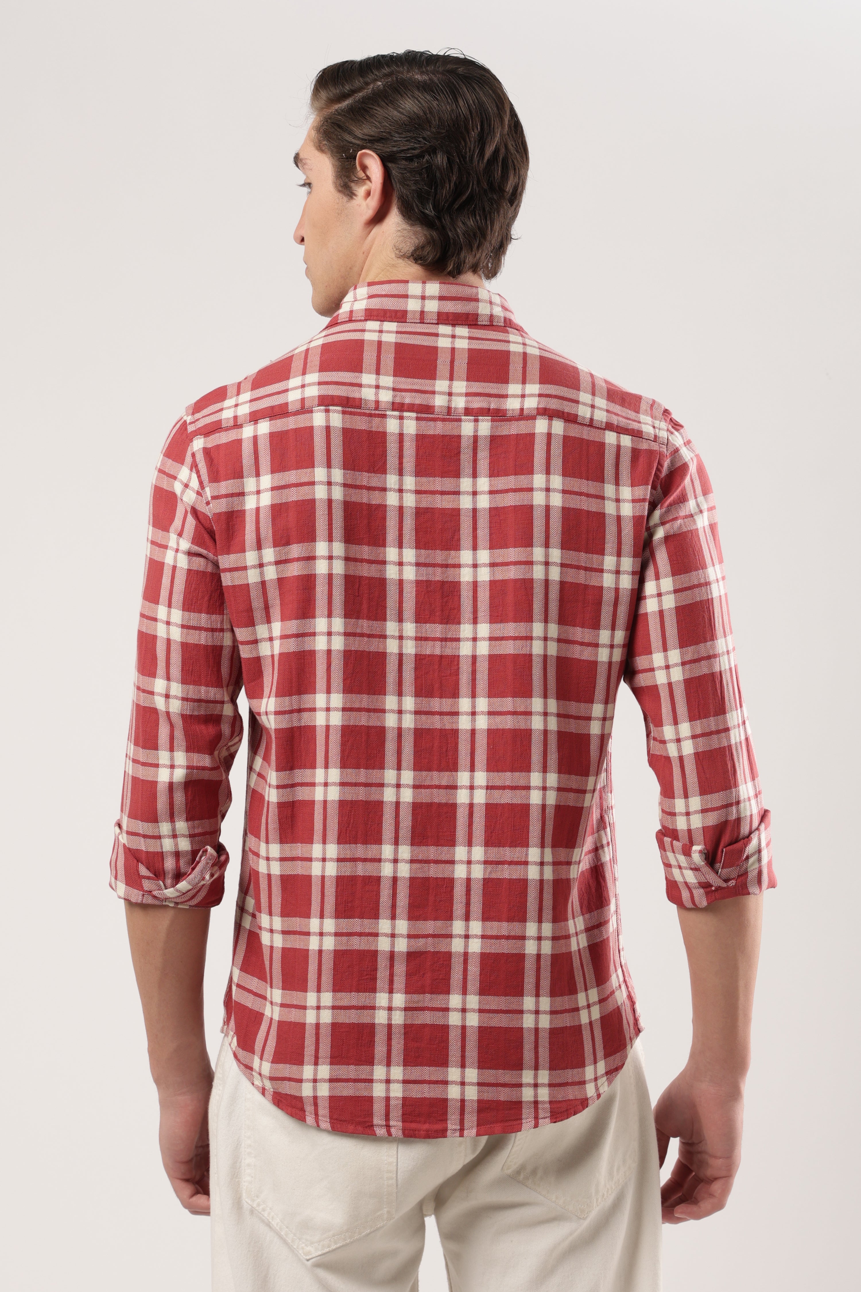 Crimson Classic Plaid Shirt