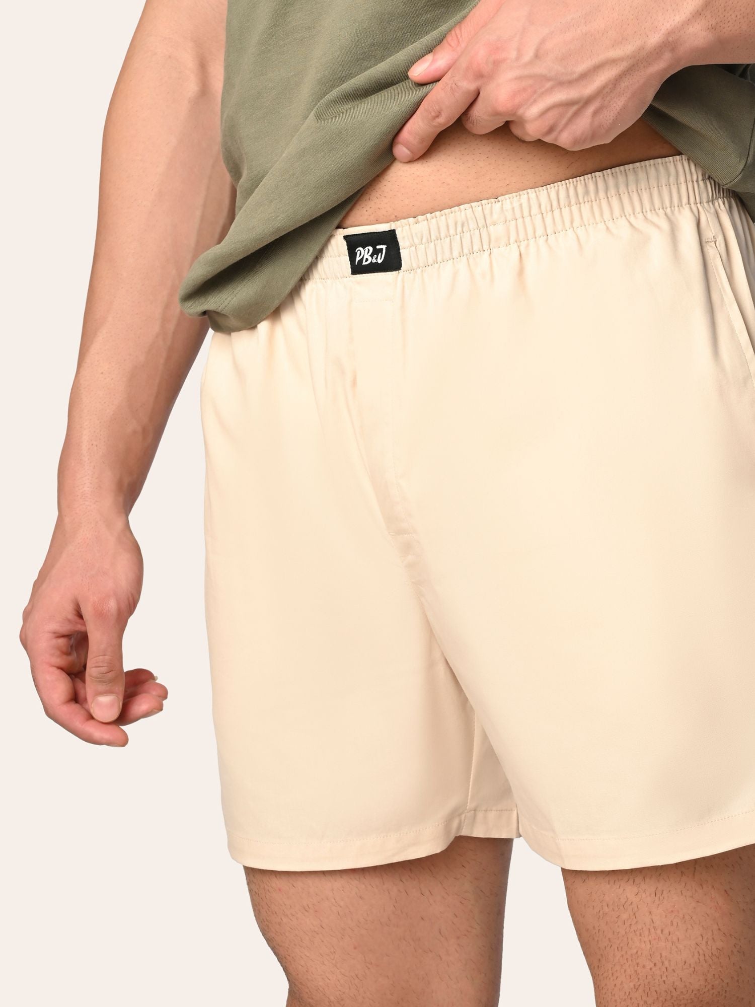 Aero Weave Boxer Shorts Beige