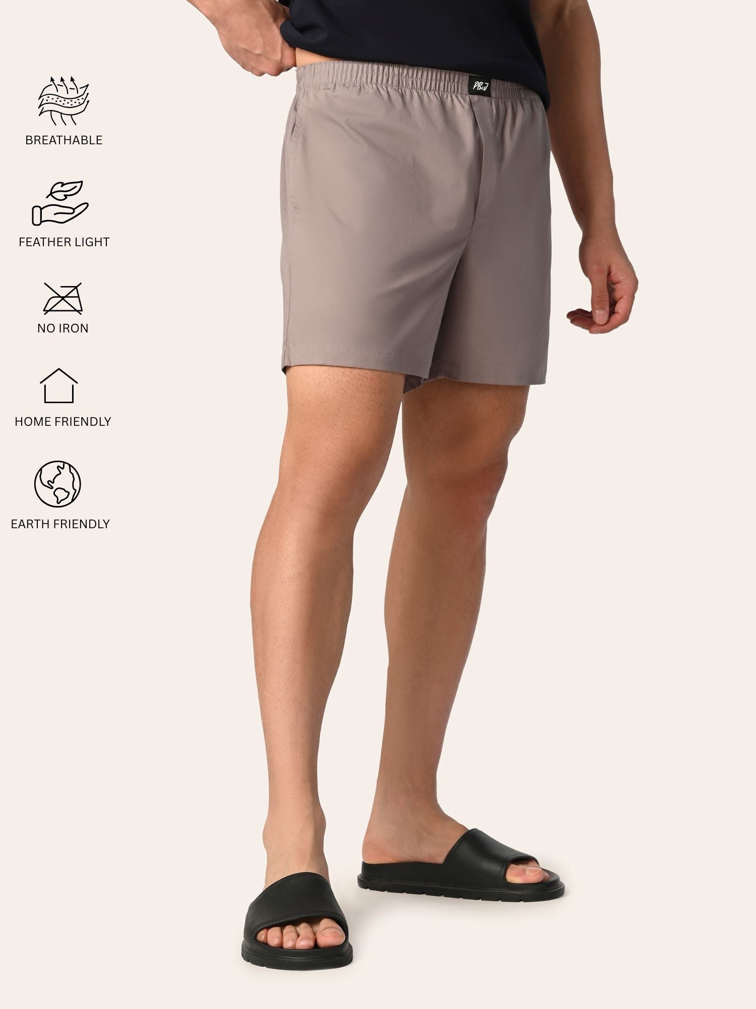 Aero Weave Boxer Shorts Las Grey