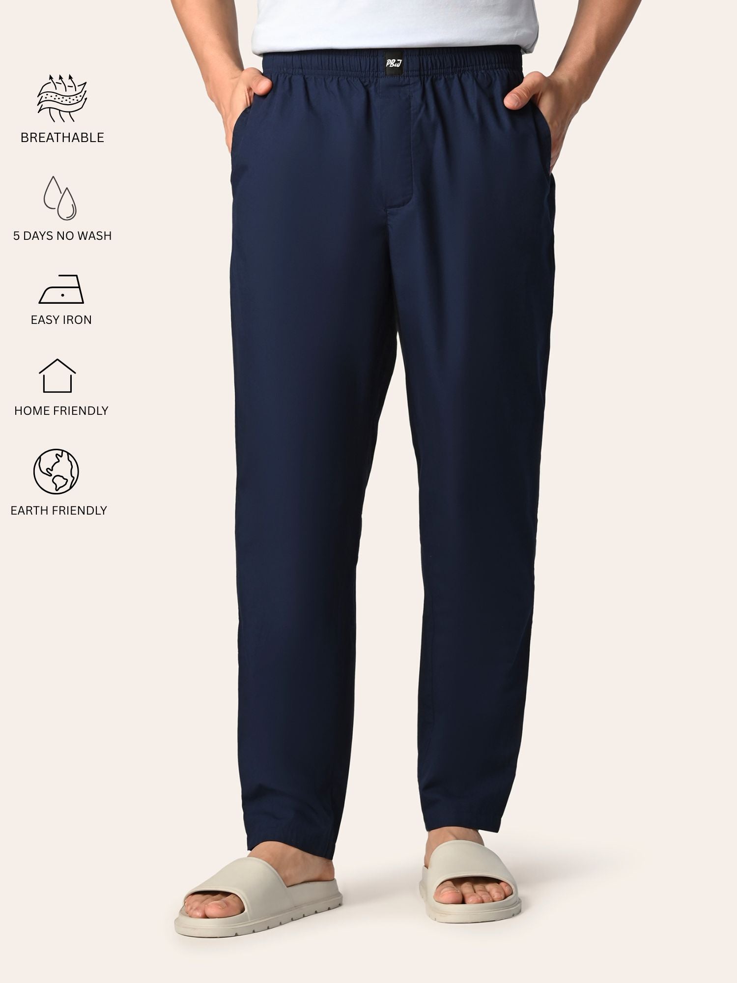True Navy Blue Pyjama Pants