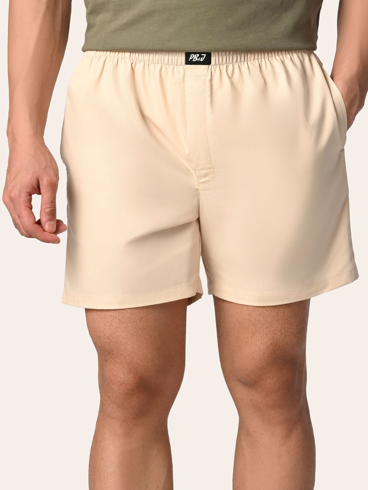 Aero Weave Boxer Shorts Beige