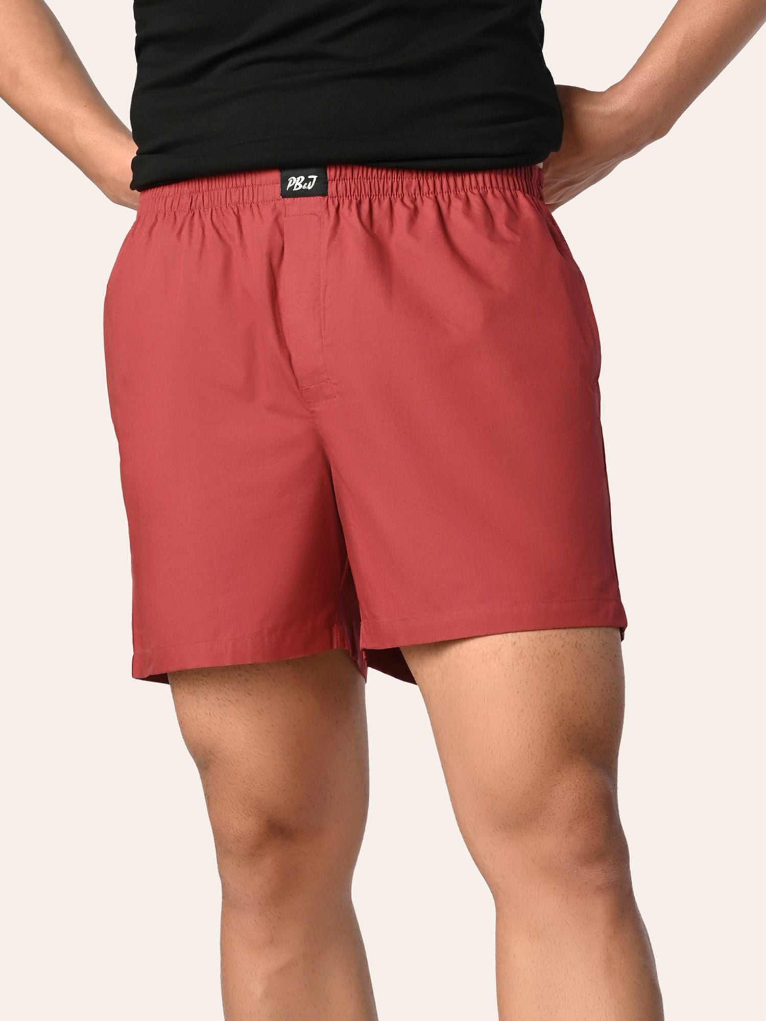 Aero Weave Boxer Shorts Slumber Maroon