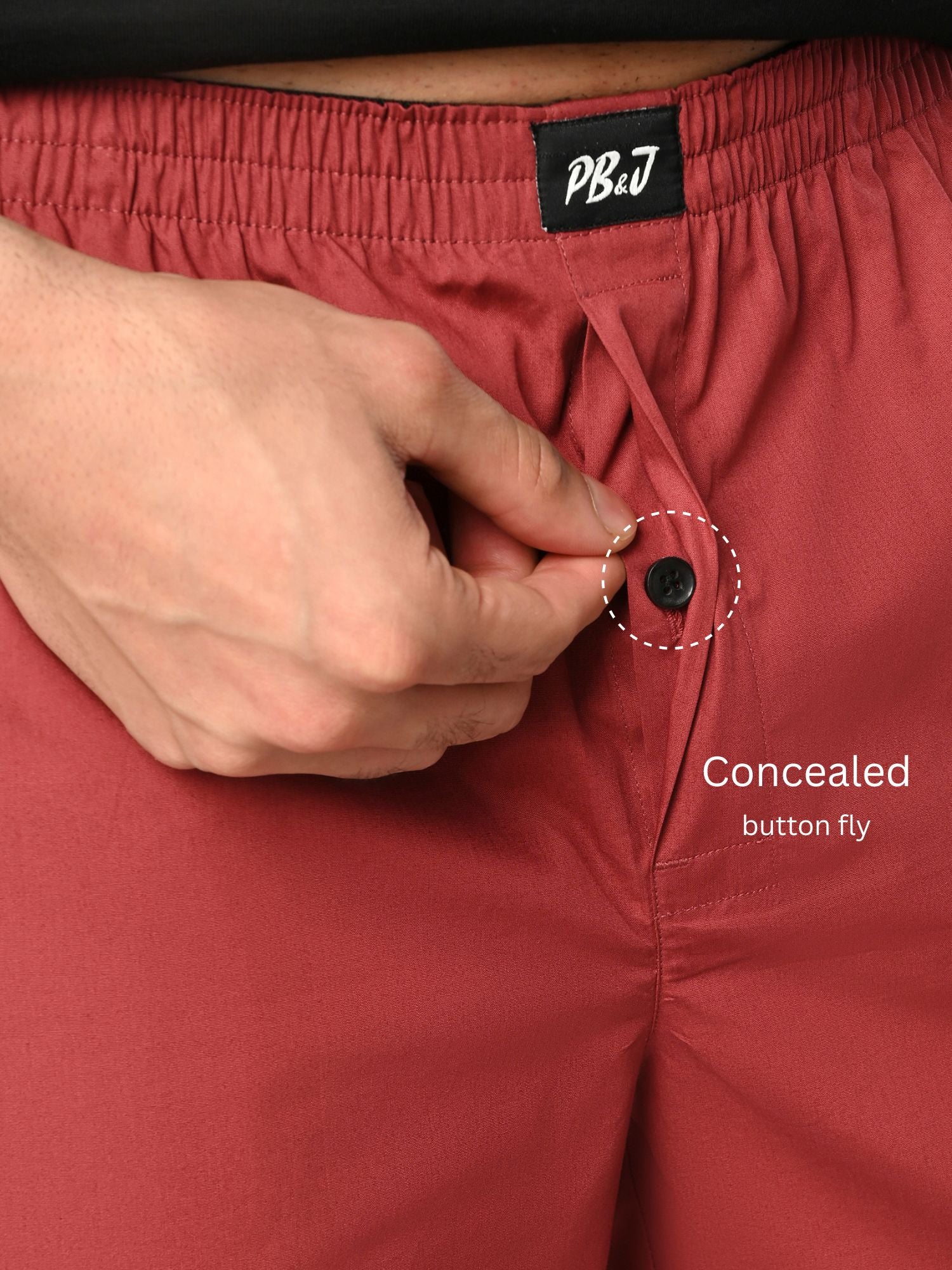 Aero Weave Boxer Shorts Slumber Maroon